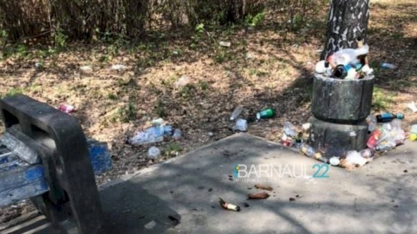 Барнаульцы пожаловались на заваленную мусором аллею Целинников Барнаульцы пожаловались на заваленную мусором аллею Целинников