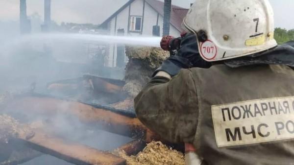 Пятнадцать человек спасли барнаульские пожарные из горящего дома