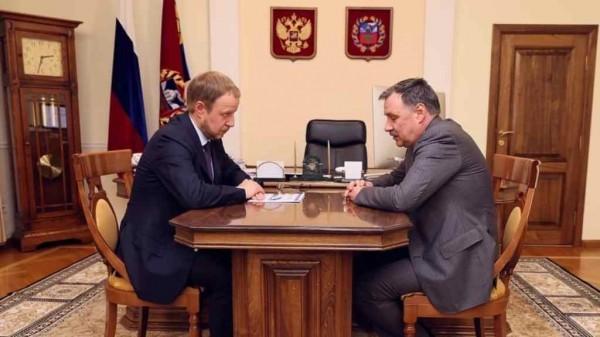 Виктор Томенко встретился с руководителем Федеральной службы по труду и занятости Михаилом Иванковым
