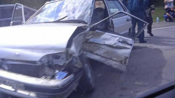 В Барнауле произошло ДТП на повороте рядом с аэропортом