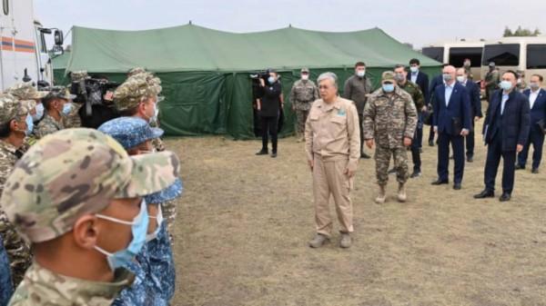 В северном Казахстане бушуют пожары