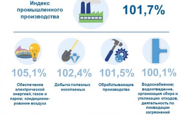 Индекс промышленного производства в Алтайском крае составил 101,7%