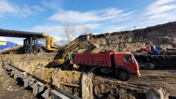 Строительство первой опоры моста на проспекте Ленина в Барнауле завершат через 10 дней