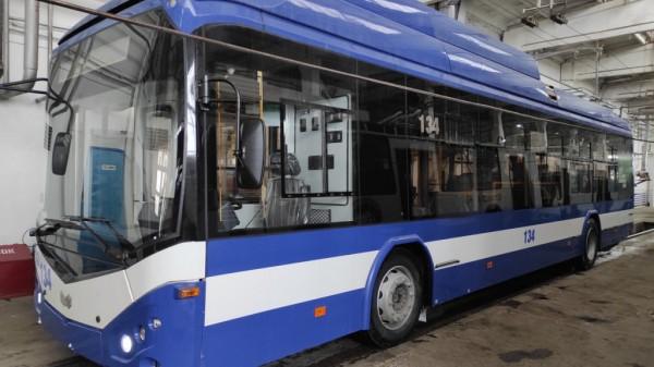 В Рубцовск закупили семь новых троллейбусов