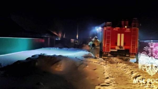Пожар в частном доме произошел в Рубцовске