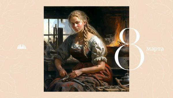 Журналистка, актриса, продавец и&nbsp;кузнец. Нейросеть нарисовала жительниц Барнаула на&nbsp;открытках к&nbsp;8&nbsp;Марта