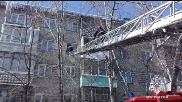 Барнаульские пожарные спасли ребенка, который чуть не выпал из окна Барнаульские пожарные спасли ребенка, который чуть не выпал из окна