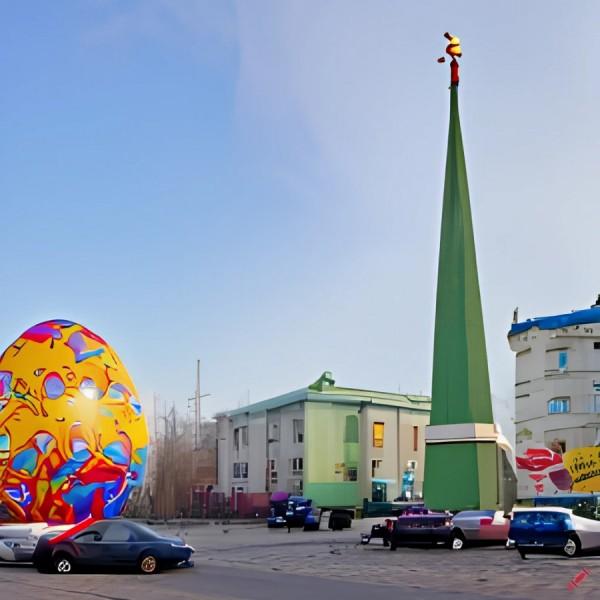 Путешествие пасхальных яиц по горам и полям. Нейросеть нарисовала символ праздника по-алтайски Путешествие пасхальных яиц по горам и полям. Нейросеть нарисовала символ праздника по-алтайски