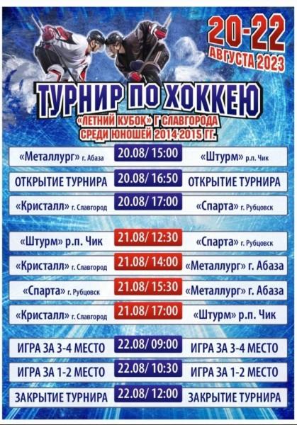 В Славгороде проходит турнир по хоккею