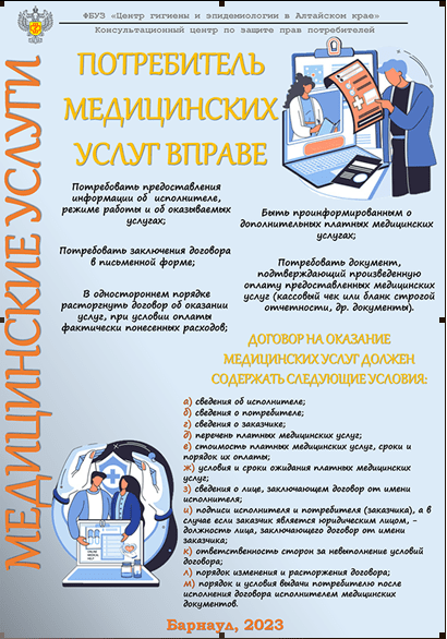 Потребителю медицинских  услуг: